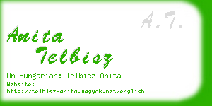 anita telbisz business card